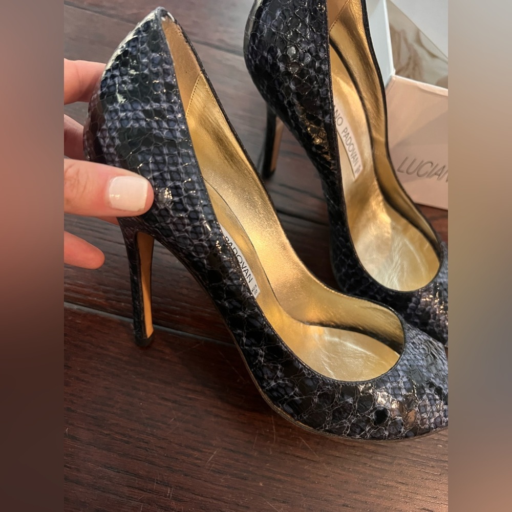 Luciano padovan open toe pumps - Picture 6 of 11